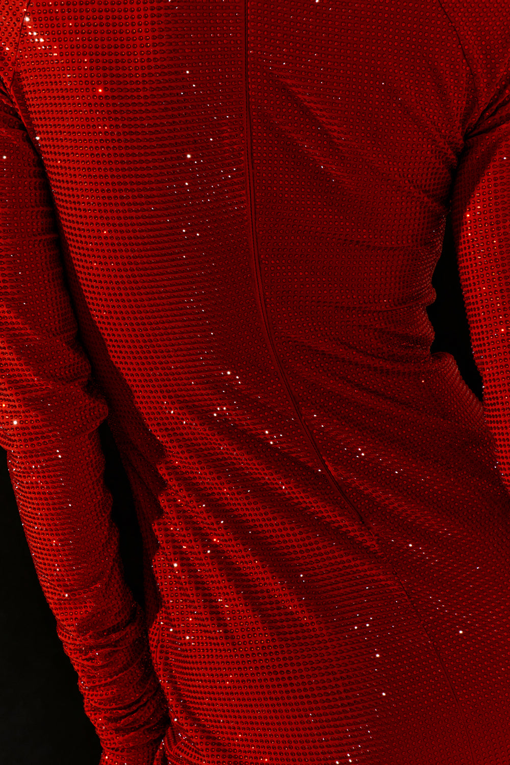 Red crystal mini dress - Semenenko-store