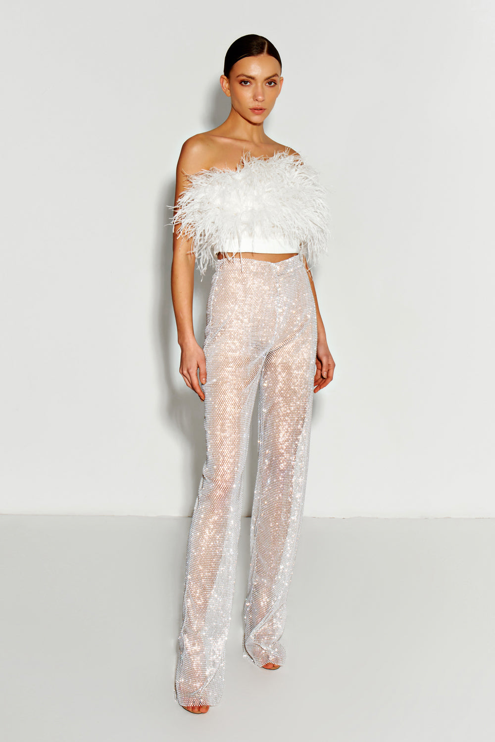 White classic feather top - Semenenko-store