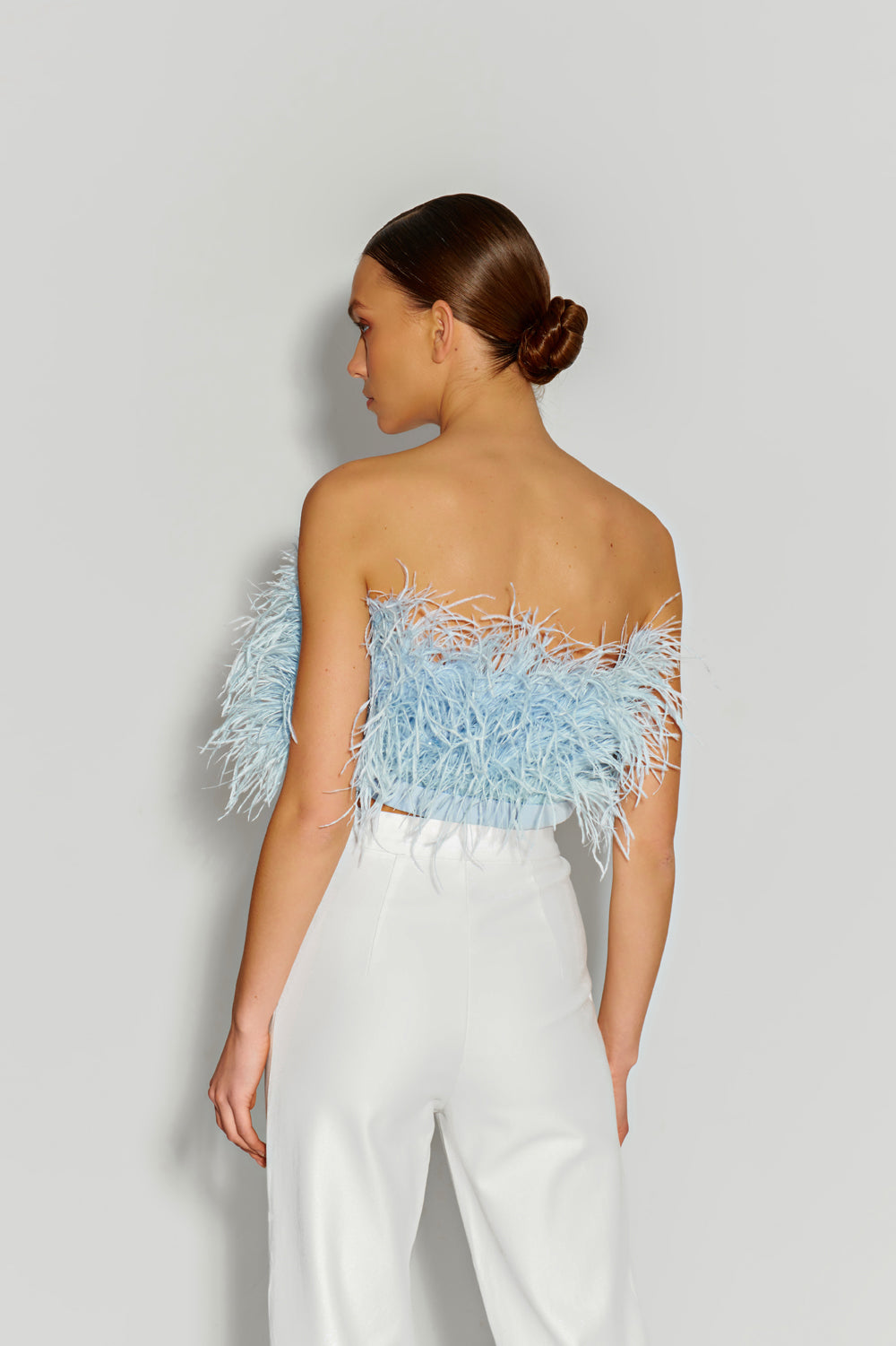 Blue classic feather top - Semenenko-store