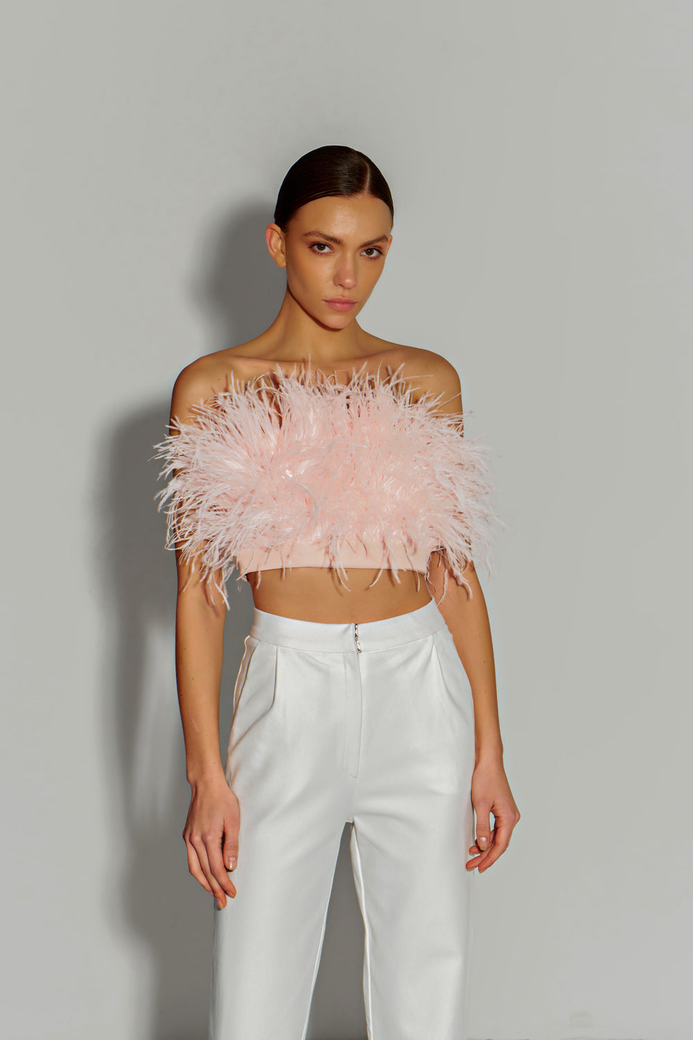 Classic feather top in powder color - Semenenko-store